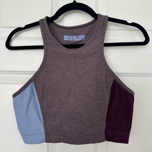 Outdoor Voices Colorblock Crop Workout Top
